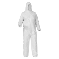 KleenGuard A35 Coveralls, Hooded, X-Large, White, 25/Pack