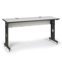 Kendall Howard 72" W x 24" D Height Adjustable Training Table (Shown in Grey)