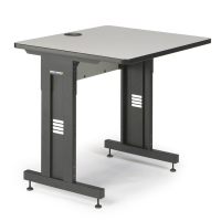 Kendall Howard 36" W x 30" D Height Adjustable Training Table (Shown in Grey)