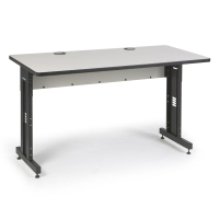 Kendall Howard 60" W x 30" D Height Adjustable Training Table (Shown in Grey)