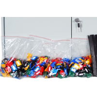 DuraBox Additional 100 Key Tags Total 20 each Black, Green, Red, Yellow, Blue 