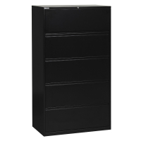 Office Star 5-Drawer 36" W Lateral File Cabinet, Letter & Legal