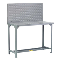 Little Giant All-Welded Steel Workbench with Louvered Panel, 4000 to 5000 lb Capacity 