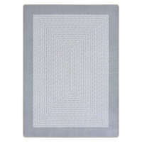 Joy Carpets Like Home Classroom Rug, Silver (Shown in Rectangle)