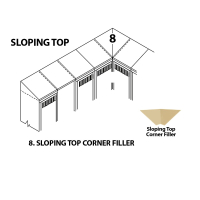 Tennsco Sloping Top Corner Fillers (Shown in Sand)