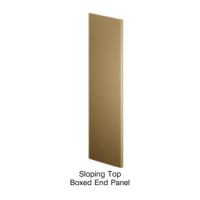 Tennsco Slope Top Boxed End Panels - Left