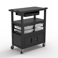 Luxor 32" W Deluxe Mobile Teacher Desk Cart