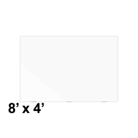 Luxor 8' x 4' Magnetic Glass Whiteboard