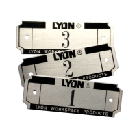 Lyon Locker Number Plate
