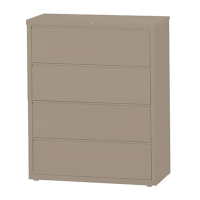 Mayline 4-Drawer 36" Wide Lateral File Cabinet, Letter & Legal