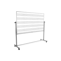 Luxor 6' x 4' Music Staff Painted Steel Magnetic Mobile Reversible Whiteboard