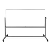 Luxor 8' x 3' Painted Steel Magnetic Mobile Reversible Whiteboard