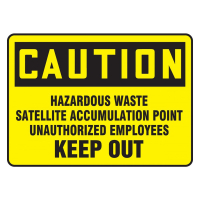 Accuform 7" x 10" Hazardous Waste Safety Posters