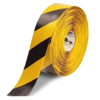 Mighty Line 3" x 100' 50 Mil PVC Floor & Aisle Marking Safety Tapes, Striped
