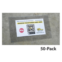 Mighty Line 6" x 10" Warehouse Floor Label Protectors (Pack of 50)