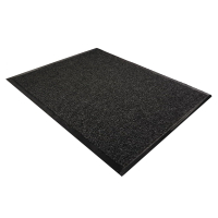 Guardian EliteGuard 3' x 5' Rubber Back Polypropylene Indoor/Outdoor Wiper Floor Mat, Charcoal