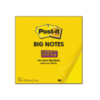 Post-It 11" x 11", 30-Sheets, Yellow Big Notes Pad