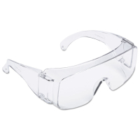 3M Tour Guard V Safety Glasses, One Size Fits Most, Clear Frame/Lens, 20/Pack