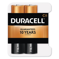 Duracell CopperTop Alkaline C Batteries, Pack of 8