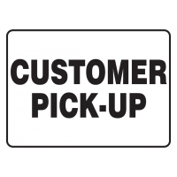 Accuform 10" x 14" Customer Pick-Up Safety Posters