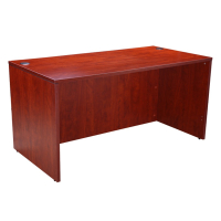 Boss 66" W Straight Front Office Desk (Shown in Cherry)