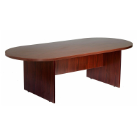Boss 6 ft Racetrack Conference Table (Shown in Mahogany)