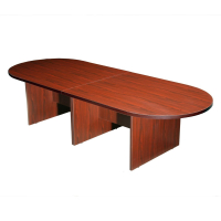 Boss 10 ft Racetrack Conference Table (Shown in Mahogany)