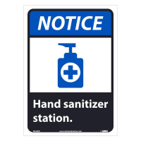National Marker 14" x 10" Hand Sanitizer Station Safety Signs