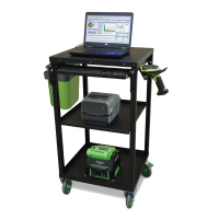Newcastle Systems EC102NU2M EcoCart Series Mobile Powered Laptop Cart with PowerSwap Nucleus MINI 230Wh LiFePO4 Battery Pack & Charging Station