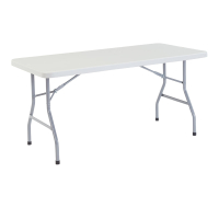 NPS Heavy-Duty Folding Table, Speckled Grey