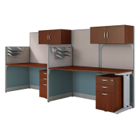 Bush Business Furniture Office-in-an-Hour 2 Person Workstation