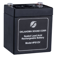 Oklahoma Sound 12-Volt Rechargeable Battery for Sound Lecterns, 5-Amp
