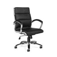 Offices to Go Segmented Cushion Luxhide High-Back Executive Office Chair