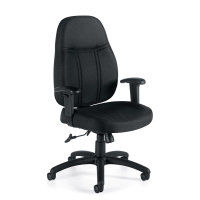 Offices to Go OTG11652 High-Back Tilter Fabric Executive Office Chair - Shown in Black