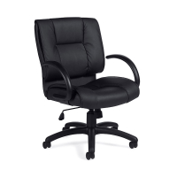Offices to Go Luxhide Mid-Back Executive Office Chair 