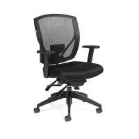 Offices to Go Mesh-Back Fabric Mid-Back Executive Office Chair