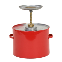Eagle Galvanized Steel 4 Quart Plunger Safety Can, Red