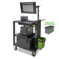 Newcastle Systems PC536LI PC Series Mobile Powered Laptop Cart with 1600Wh LiFePO4 battery