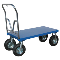 Vestil Pneumatic Tire Steel Platform Carts 1500 lb Load