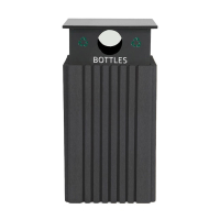 Polly Products R40C 40 Gallon Recycle Receptacles with Bottle  Cap