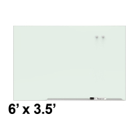 Quartet Element 6' x 3.5' White Magnetic Glass Whiteboard