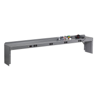 Tennsco Pre-Wired Electronic Risers with End Supports for Workbenches