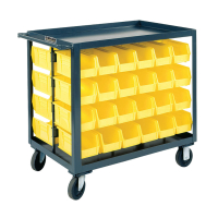 Durham Steel 2-Shelf 1200 lb Load Bin Service Cart