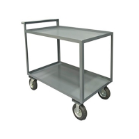 Durham Steel 2-Shelf 1500 lb Load Stock Cart with Lip