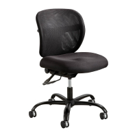 Safco Vue 3397 Big & Tall 500 Lb. Fabric Mesh Mid-Back Task Chair