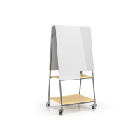 Safco Learn 5.4' x 2.5' Reversible Mobile Whiteboard Divider