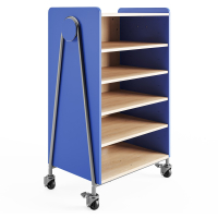 Safco Whiffle 5-Shelf Classroom Storage Cabinet (Shown in Navy)