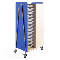 Safco Whiffle 60" H Classroom Storage Cart (Shown in Navy)