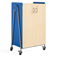 Safco Whiffle 48" H Classroom Storage Cabinet with Trays