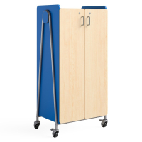 Safco Whiffle 60" H Classroom Storage Cabinet with Trays
